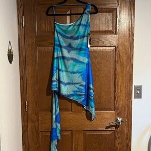 Tenley dress abstract tie dye